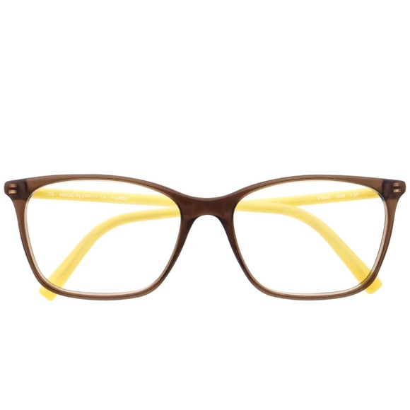 Fendi Accessories - Fendi Brown and Yellow Glasses